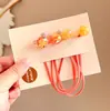 Elásticos de Cabelo Infantis de Desenho Animado, Laços Fofos para Rabo de Cavalo, Elásticos de Alta Elasticidade, Cordas de Cabelo com Pontas Duplas