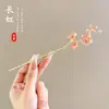 Horquilla de Pelo con Borla Floral, Nuevo Estilo Chino, Estilo Antiguo, Horquilla de Gama Alta de Nicho, Horquilla de Madera, Hanfu, Cheongsam, Accesorio para el Cabello para Mujeres