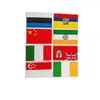 Brazaletes de Bandera Mundial Bordados Personalizados, Parches de Tela, Insignias de Bandera Bordadas con Velcro Mágico, Emblemas Bordados, Parches Decorativos