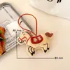 Llavero Colgante de Pony de Dibujos Animados Estilo Chino Muñeco Zodiacal del Año del Caballo Colgante de Bolso Muñeco de Bendición para Regalo de Fiesta