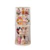 Caja de Exhibición Giratoria Labubu Extra Grande Doble Capa Mate de Burbuja Muñeco de Peluche Hecho a Mano Caja Sorpresa Colgante Vitrina