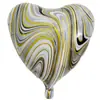 Globos de Ágata en Forma de Corazón de 18 pulgadas Decoración para Fiesta de Cumpleaños Boda Globos de Película de Aluminio con Patrón de Nube Colorida Forma de Corazón Estrella de Cinco Puntas
