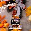 Haobei adornos nuevos transfronterizos de Halloween gnomo de calabaza coche colgante de madera festival de fantasmas colgante de fantasma BOO