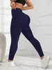 Pantalones de Yoga Transfronterizos Estilo Europeo Nuevos Populares Pantalones de Fitness para Deportes al Aire Libre Levanta Glúteos Leggings Ajustados de Cintura Alta para Mujer