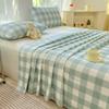 Sábana de Algodón Grueso Clase A, Pieza Única de Algodón Puro para Primavera, Uso en Casa Sábana Doble de Algodón Puro, Juego de Tres Piezas para Cama Individual de Dormitorio