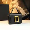 Bolsa Feminina de Couro Genuíno, Bolsa Transversal Estilo Francês, Nova Moda 2026 Bolsa de Mão, Design de Nicho de Alto Padrão, Bolsa Quadrada Pequena Simples