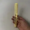Peine de Aluminio Especial para Espacio Transfronterizo Peine de Estilismo para Hombres Dientes Finos Peine de Corte de Pelo Peine de Corte Recto para Cortar el Pelo