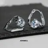 Aliexpress Producto Nuevo Aretes de Moissanita Aretes de Plata de Ley S925 de Moda Cabeza de Toro Aretes de Moissanita de Cuatro Garras Fábrica