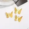 Acessórios para Joias DIY Ferro Borboleta Pequena Peça Pendente Liga de Imitação Estilo Antigo Grampo de Cabelo Dinastia Han Feito à Mão Material 14*11mm
