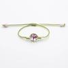 Puesto de Mercado Nocturno Joyería Árbol Pequeño Pulsera de Flores Secas Cuerda de Doble Color Pulsera de Flores Secas Reales Regalo de Pareja Pulsera para Novia