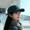 Gorra de Béisbol Sencilla Estilo Japonés para Mujeres con Gran Circunferencia de Cabeza, Gorra Suave con Visera de Pato para Hombres, Sombrero de Sol Versátil para Adelgazar el Rostro Moda Coreana Tendencia
