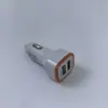 Cargador de Coche, Cargador de Coche Universal Doble USB para Teléfonos Móviles, Cargador Doble USB Luminoso, Cargador de Coche Cohete con Luz