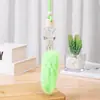 Cubierta de Cinco Líneas para Botella de Vidrio Mini Cilíndrica de Peluche con Forma de Diamante Botella de Perfume para Coche Colgante Adorno para Botella de Perfume de Coche
