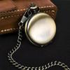 Reloj de Bolsillo Grabado Láser Brillante Retro Doble Cara Luz Cuarzo Reloj de Bolsillo Boshiya Reloj de Bolsillo Casual Fabricante Directo Mayorista