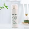 304 Aço Inoxidável Abraço Urso Simples Bounce Cover Copo de Ervilha Urso de Morango Copo de Água Fresco Mini Copo de Vácuo Portátil