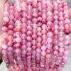 Jingde Joyería Jade Persa Rojo Optimizado Cuentas Redondas Rojo Rosa Claro Afgano Sapon Accesorios de Joyería DIY Al Por Mayor