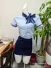Yimengyao Lencería Sexy Uniforme de Azafata Sexy para Mujer Atractivo Conjunto de Secretaria Juego de Rol Atractivo Conjunto Profesional Sexy