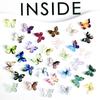 Nova celebridade on-line antigo retro renderização tridimensional pequena borboleta unhas jóias DIY brincos decorativos resina acessórios lote