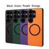 Denior Es Adecuado para Samsung S26Ultra Funda Protectora de Imitación de Cuero de Becerro S25Plus Funda Magnética para Teléfono