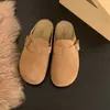 Sapatos Femininos para Uso Externo 2026 Primavera Nova Chegada Slip-on Salto Embutido Bico Fechado Meia-sapatilha Salto Embutido Primavera