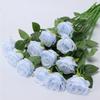 Buquê de Rosas Artificiais, Flores Artificiais de Seda, Decoração de Sala de Estar, Arranjo de Flores, Flor de Mão para Dia dos Namorados, Simulação de Alta Qualidade