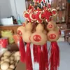 Colgante de Calabaza Natural, Adorno para Colgar en el Coche para Viajes Seguros, Artesanía Tallada para una Vida de Paz y Prosperidad, Adorno para Colgar en el Coche