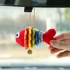 Venta Caliente Transfronteriza Bohemio Arcoíris Crochet Hecho a Mano Colorido Pez Koi Colgante Terminado Regalo de Año Nuevo Venta al por Mayor