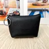 Nova carteira de moedas feminina em couro genuíno, bolsa de batom da moda, bolsa para guardar chaves do carro, porta-cartões multifuncional, fábrica em estoque