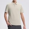 Nova Camisa Polo Masculina de Alto Padrão com Adesivo para Primavera e Verão 2025 Gelo Refrescante Secagem Rápida Manga Curta Casual de Negócios Esportiva Sorte T