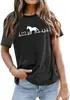 Camiseta para Mujer Amante de los Caballos 180Gvvnty Transfronteriza: Camiseta Corazón de Caballo F
