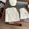 Ropa de bebé estilo extranjero chaleco chaleco conjunto de tres piezas primavera y otoño bebé varón manga larga playera básica a rayas para traje