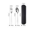 Cuchara de Acero Inoxidable Espesada de Fábrica para Hogar Cantina Estudiantes con Cuchara Tenedor para Comer Arroz Simple Venta al por Mayor