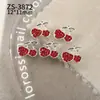Joyería para Uñas con Diseño de Cerezas Nuevas Transfronteriza Llena de Diamantes Súper Brillante Frutas Coloridas Cerezas Paquete de Materiales para Uñas Portátiles DIY