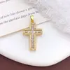 Colgante transfronterizo de gran venta con incrustaciones de cobre y circonita, accesorios de joyería DIY, accesorios de collar de alta gama de moda retro.