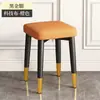 Bancos Personalizados de Luxo Leve para Casa, Bancos Quadrados Empilháveis, Bancos Modernos para Mesa de Jantar Doméstica, Bancos para Quarto de Maquiagem, Espessados