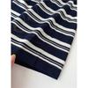 ¡Look Relajado y Delgado! Blusa de punto a rayas de hombros caídos, manga larga, mezcla de lana merino fina, holgada, para habitación con aire acondicionado, para mujer