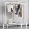 Simples Dormitório Interno Móvel Secagem de Roupas Cabide de Secagem de Roupas de Chão Doméstico Quarto Pendurado Dobrável Haste Única