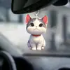 Lindo Acrílico 2d Gatito Regalo de Vacaciones Colgante Transfronterizo Plano Coche Nuevo Colgante Llavero Colgante