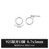 Anillos Abiertos de Plata S925 al por Mayor Alta Retención de Color Accesorios para Joyería DIY Anillos de Conexión para Pulsera Collar Broches de Conexión