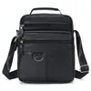 Bolso de hombro multifuncional de cuero genuino para hombre, bolso cruzado de piel de vaca para negocios, bolso de viajero, mochila de hombro transfronteriza, bolso de cuero genuino para hombre