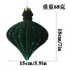Bolas de Natal Veludadas Grandes, Multicoloridas, de Formato Único, Enfeites de Árvore de Natal Pintados, Bolas Decorativas para Atmosfera Festiva, Personalizáveis