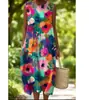 2025 Ropa de Mujer Transfronteriza Sitio Independiente de Comercio Exterior Amazon Aliexpress Vestido Casual de Color Sólido Otoño Se Puede Estampar