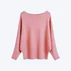 La nueva colección de otoño/invierno más vendida de Amazon: un elegante suéter de punto para mujer con escote asimétrico de un hombro y mangas murciélago
