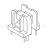 Fonte de alimentação de alta frequência para transformador, carcaça UU10.5, vertical, slot único, 2+2-1001B, pino U de 2,5 mm