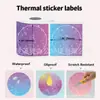 Pegatinas térmicas de gradiente de colores, ciclo multicolor, adecuadas para etiquetas selladoras adhesivas Jingchen B3S/Phomemo m120
