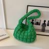 Bolso grande plisado de nube para mujer, moderno, informal, personalizado, ligero, de gran capacidad, tipo bola de masa, bandolera de plumas, bolso de viaje