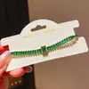 Pulsera de Cierre Geométrico Cuadrado Redondo de Circonita Retro Europea y Americana Lujo Ligero Nicho Gama Alta Personalizada Exquisita Joyería de Mano para Mujeres