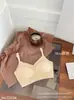 Lencería Jacquard de Encaje con Espalda en U Grande para Mujer, Pieza Única para Pecho Pequeño de Alta Elasticidad Sin Costuras de Verano Fina para Mujer