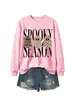 Amazon eBay tienda independiente moda versátil mujer temporada espeluznante tres fantasmas sudadera divertida