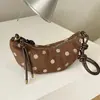 Bolso de axila de lunares de estilo coreano transfronterizo de nicho retro, nuevo modelo 2026 tipo bolsa de albóndiga, bolso cruzado casual para el día a día del commuter